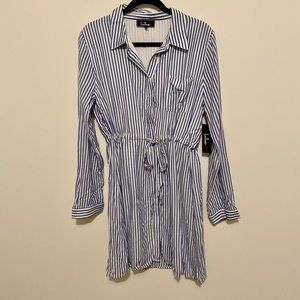NWT Lulu’s Striped Button Up Dress